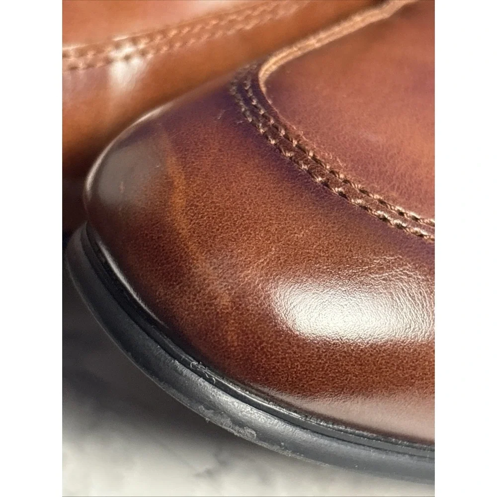 ALFANI Men's Brown Otis Bit Slip-On Loafers with Buckle Size 11 M